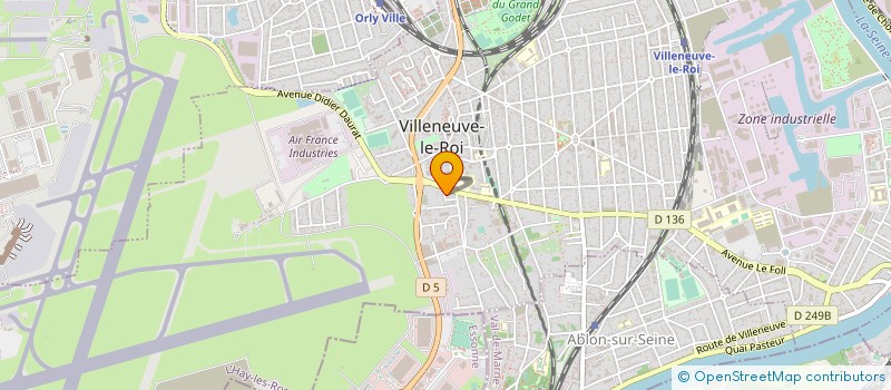 localisation de l'entreprise ORLY MOTOS à VILLENEUVE-LE-ROI