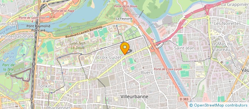 localisation de l'entreprise ORLYSSE BTP  VILLEURBANNE