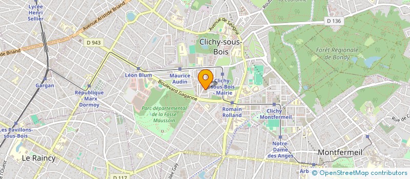 localisation de l'entreprise ORM à CLICHY-SOUS-BOIS