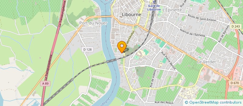 localisation de l'entreprise ORMA à LIBOURNE