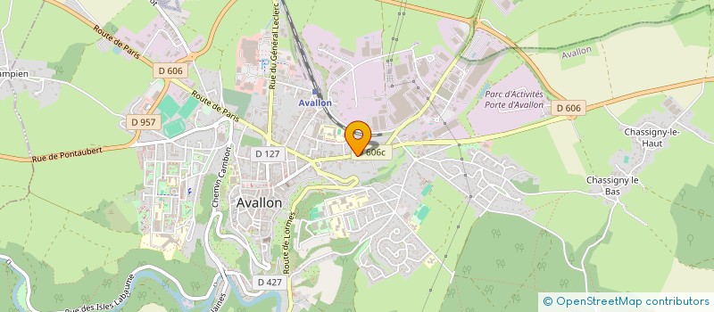 localisation de l'entreprise ORMAN à AVALLON