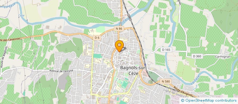 localisation de l'entreprise ORMASS à BAGNOLS-SUR-CEZE