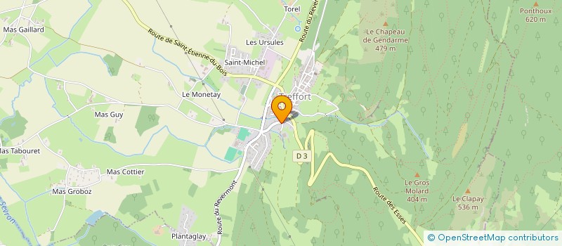 localisation de l'entreprise ORME  VAL-REVERMONT