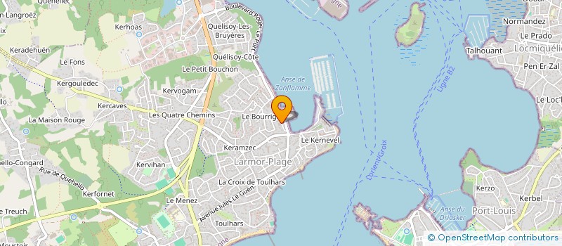 localisation de l'entreprise ORME 95130 LOSEKA  LARMOR-PLAGE