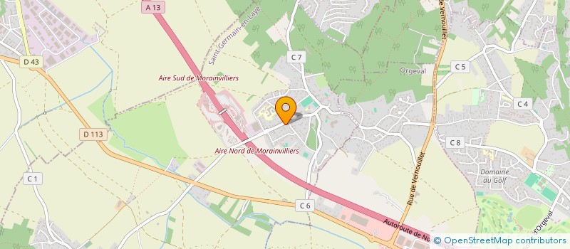 localisation de l'entreprise ORME ET INVESTISSEMENT  MORAINVILLIERS