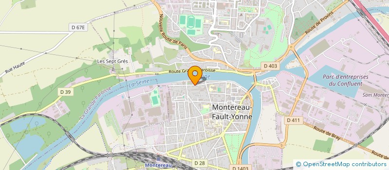 localisation de l'entreprise ORMEAUX  MONTEREAU-FAULT-YONNE