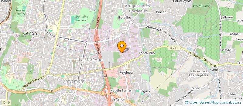 localisation de l'entreprise ORMEDIA à ARTIGUES-PRES-BORDEAUX