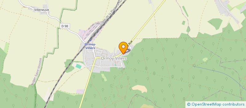 localisation de l'entreprise ORMOY RENOVATION  ORMOY-VILLERS