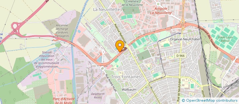 localisation de l'entreprise ORMU  REIMS