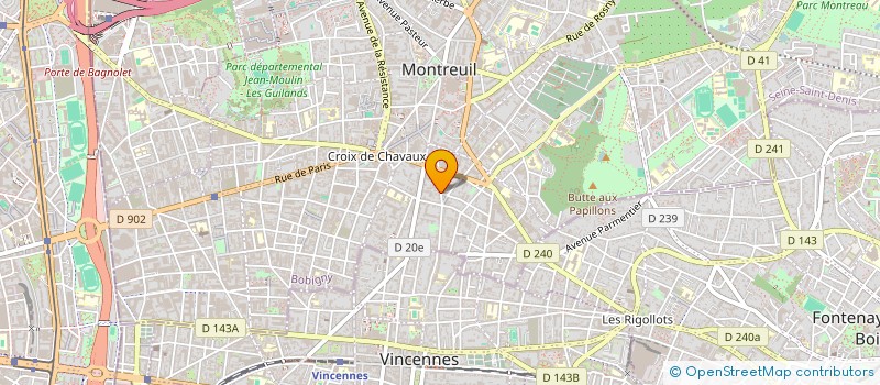 localisation de l'entreprise ORMUS à MONTREUIL
