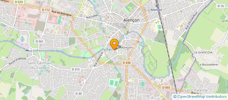 localisation de l'entreprise ORN'BIO à ALENCON