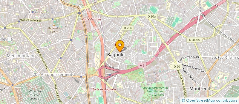localisation de l'entreprise ORNALEC EURL à BAGNOLET