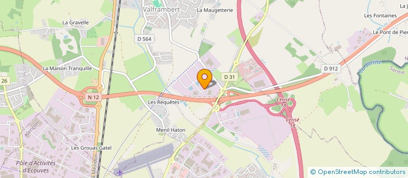 localisation de l'entreprise ORNALLIA à VALFRAMBERT