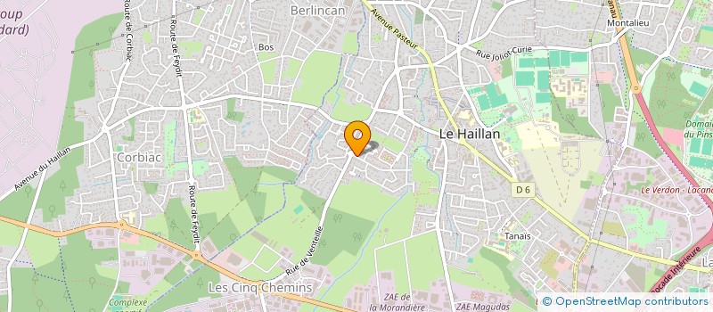 localisation de l'entreprise ORNANO  LE HAILLAN