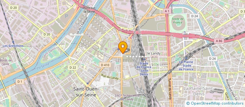 localisation de l'entreprise ORNANO PLEYEL à SAINT-DENIS