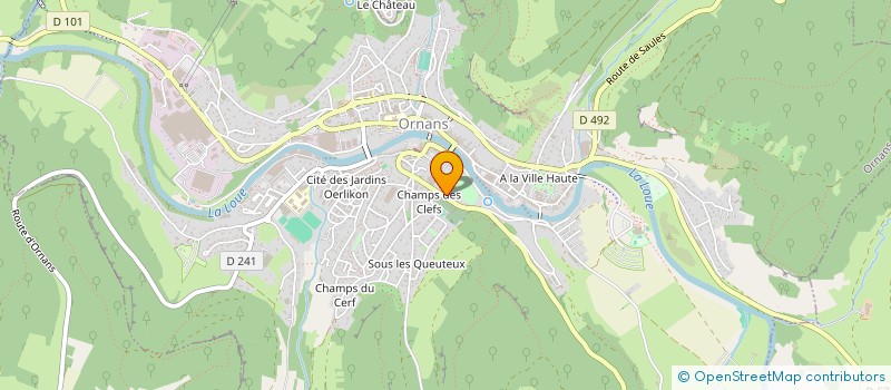 localisation de l'entreprise ORNANS LOGISTOCK à ORNANS