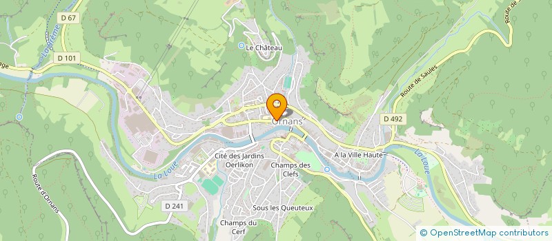 localisation de l'entreprise ORNANS ROSE  ORNANS