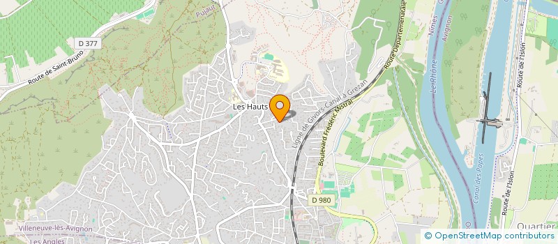 localisation de l'entreprise ORNATA à VILLENEUVE-LES-AVIGNON
