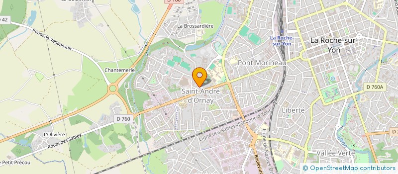 localisation de l'entreprise ORNAY FINANCE à LA ROCHE-SUR-YON