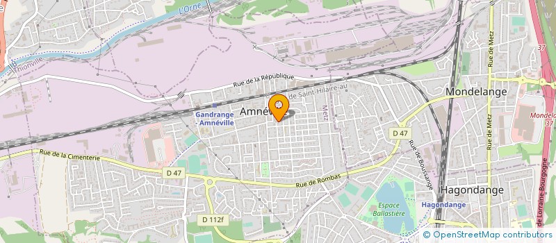 localisation de l'entreprise ORNE CARRELAGE  AMNEVILLE