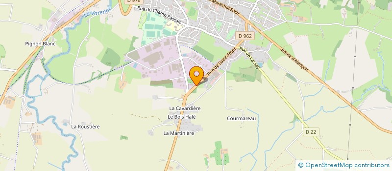 localisation de l'entreprise ORNE DECO GRANIT à DOMFRONT-EN-POIRAIE