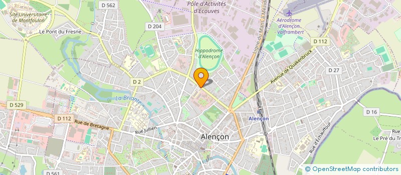 localisation de l'entreprise ORNE DEVELOPPEMENT à ALENCON