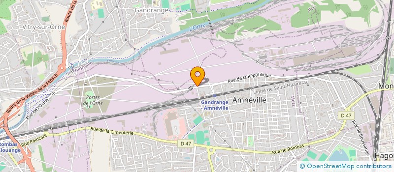 localisation de l'entreprise ORNE RECYCLAGE  AMNEVILLE