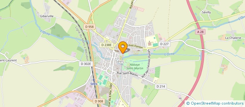 localisation de l'entreprise ORNECOURTS à SEES