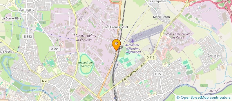 localisation de l'entreprise ORNEDIS à ALENCON