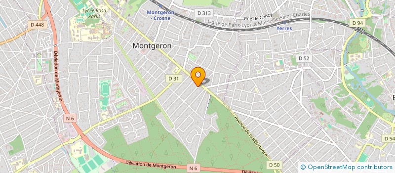 localisation de l'entreprise ORNELEC à MONTGERON