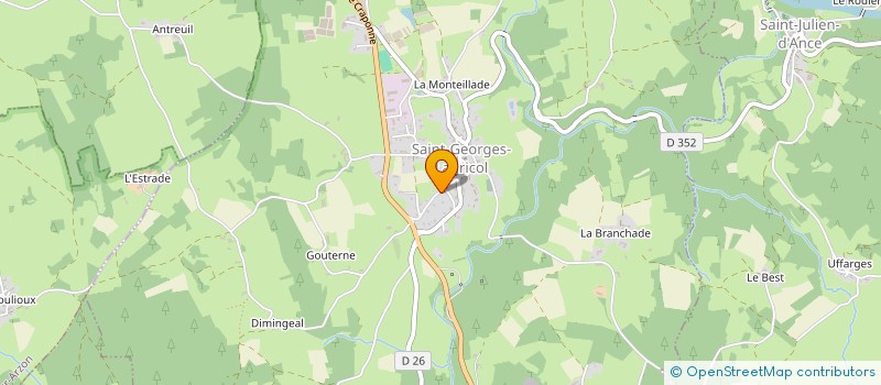 localisation de l'entreprise ORNEMENTS  SAINT-GEORGES-LAGRICOL