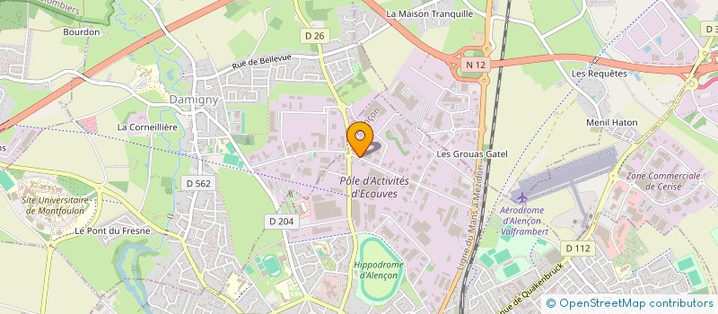 localisation de l'entreprise ORNEODE à ALENCON