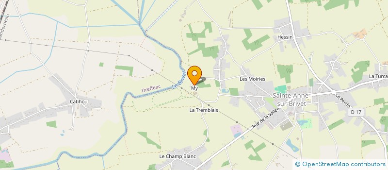 localisation de l'entreprise ORNESA  SAINTE-ANNE-SUR-BRIVET