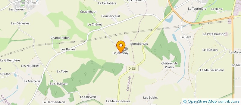 localisation de l'entreprise ORNEVA à COURGEOUT