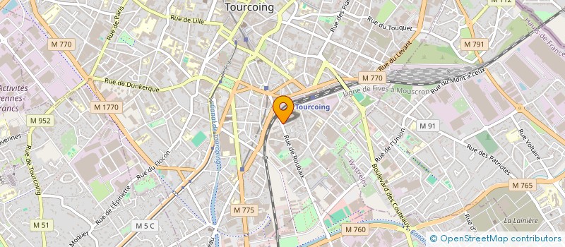 localisation de l'entreprise ORNIS SARL à TOURCOING