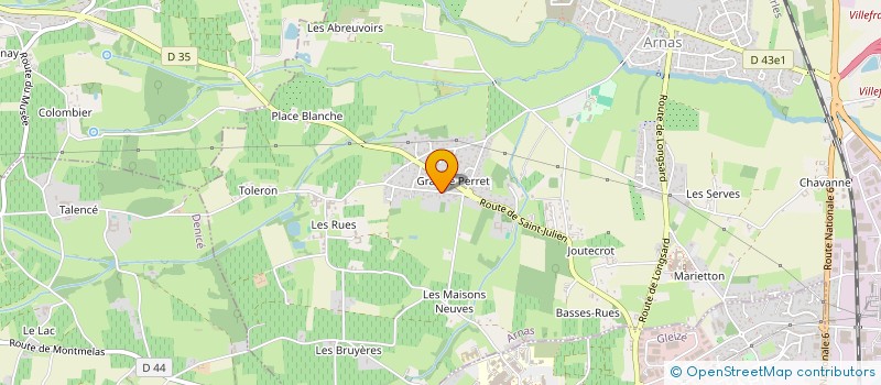 localisation de l'entreprise ORNOVE  ARNAS