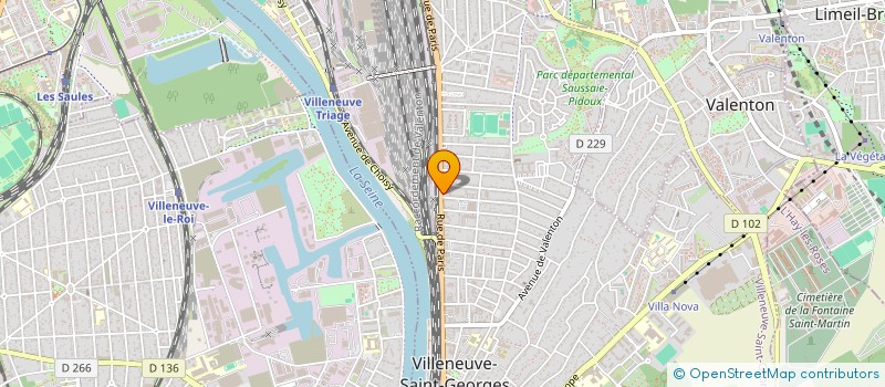 localisation de l'entreprise ORNOVO à VILLENEUVE ST GEORGES