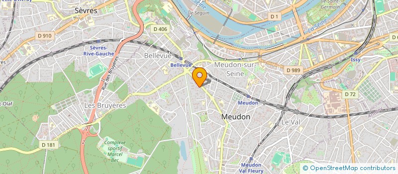 localisation de l'entreprise ORO INVEST  MEUDON