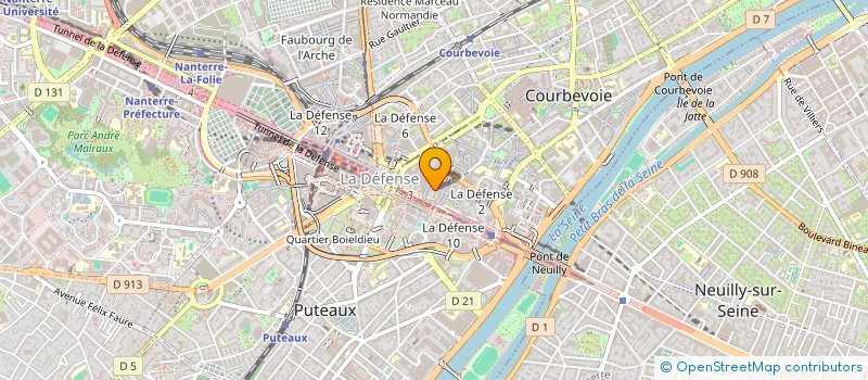 localisation de l'entreprise OROBANCHE SAS à COURBEVOIE