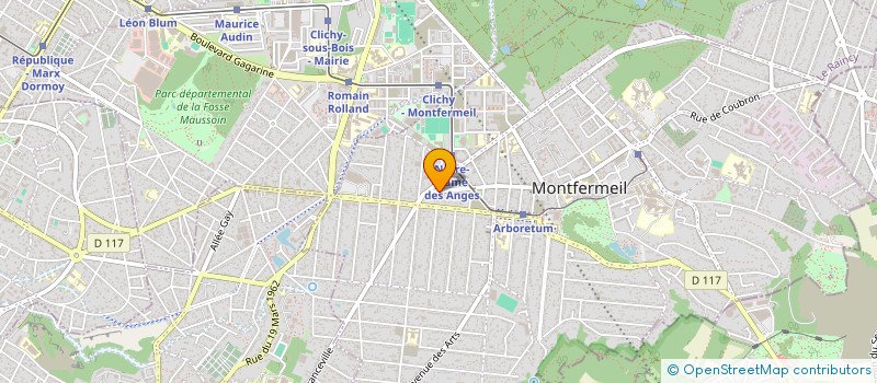 localisation de l'entreprise OROBAT à MONTFERMEIL