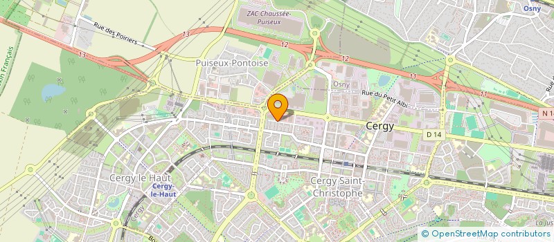 localisation de l'entreprise OROBIA à CERGY