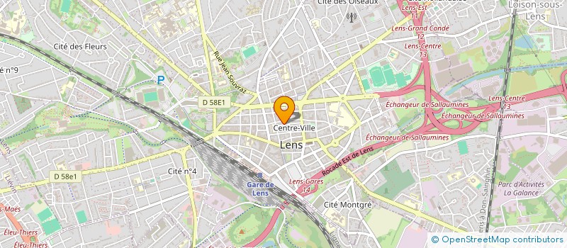 localisation de l'entreprise OROBICA à LENS