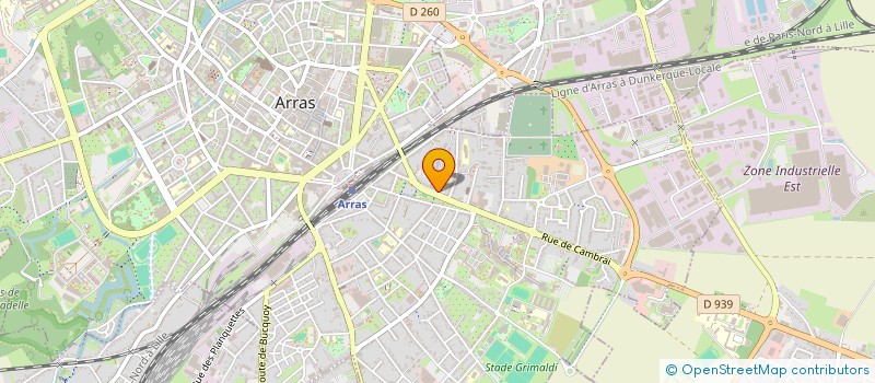 localisation de l'entreprise OROMAM à ARRAS