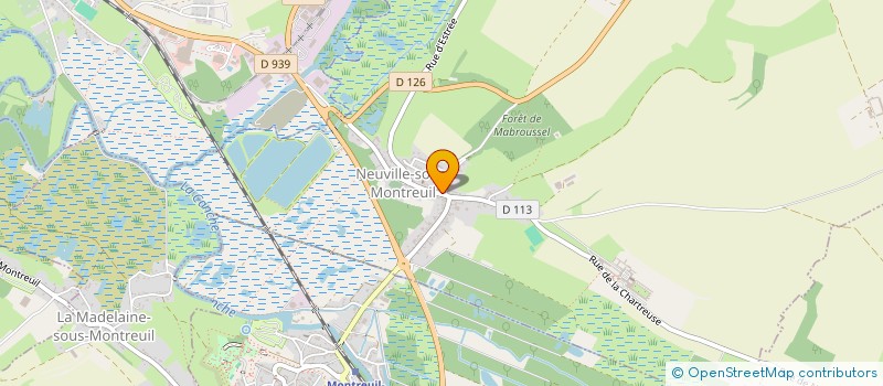 localisation de l'entreprise OROPALE FORMATION  NEUVILLE-SOUS-MONTREUIL