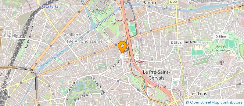 localisation de l'entreprise OROPTIQUE  PARIS