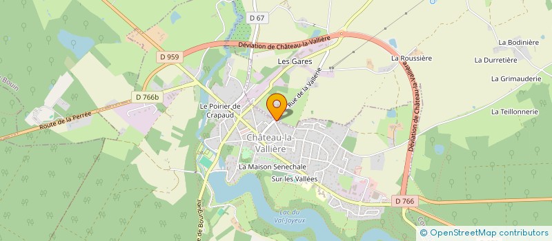 localisation de l'entreprise ORORA  CHATEAU-LA-VALLIERE