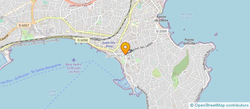 localisation de l'entreprise ORORE à ANTIBES