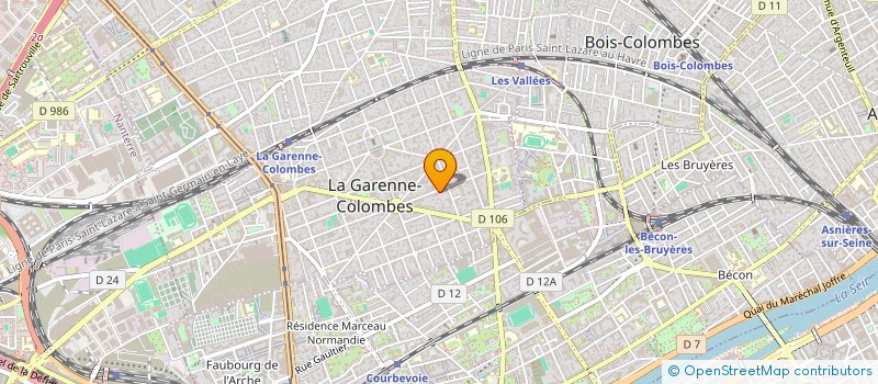 localisation de l'entreprise OROS BTP à LA GARENNE-COLOMBES