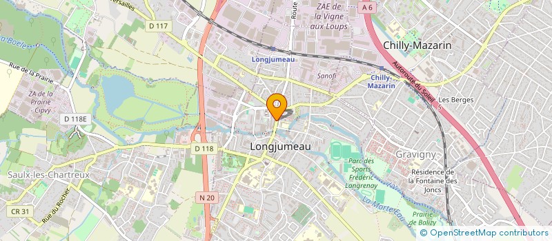 localisation de l'entreprise OROSTIA à LONGJUMEAU