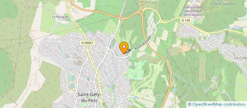 localisation de l'entreprise OROSYS  SAINT-GELY-DU-FESC